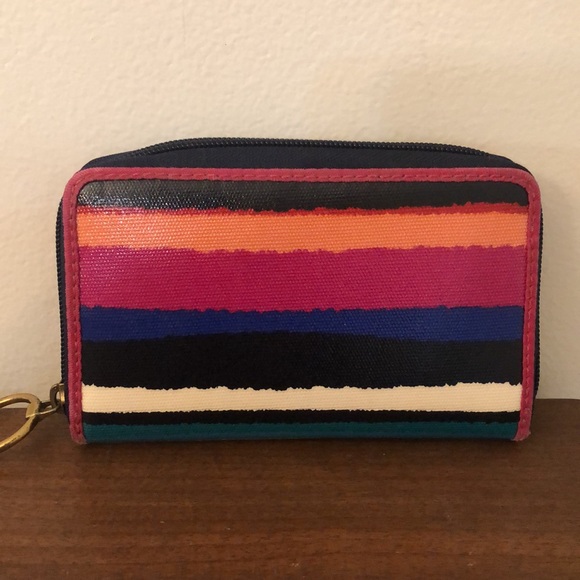 Fossil Coated Canvas Zip Around Wallet - Picture 4 of 9